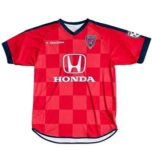 Diadora Indy Eleven Minor League Soccer Red Check Home Men’s M Jersey - Picture 1 of 10