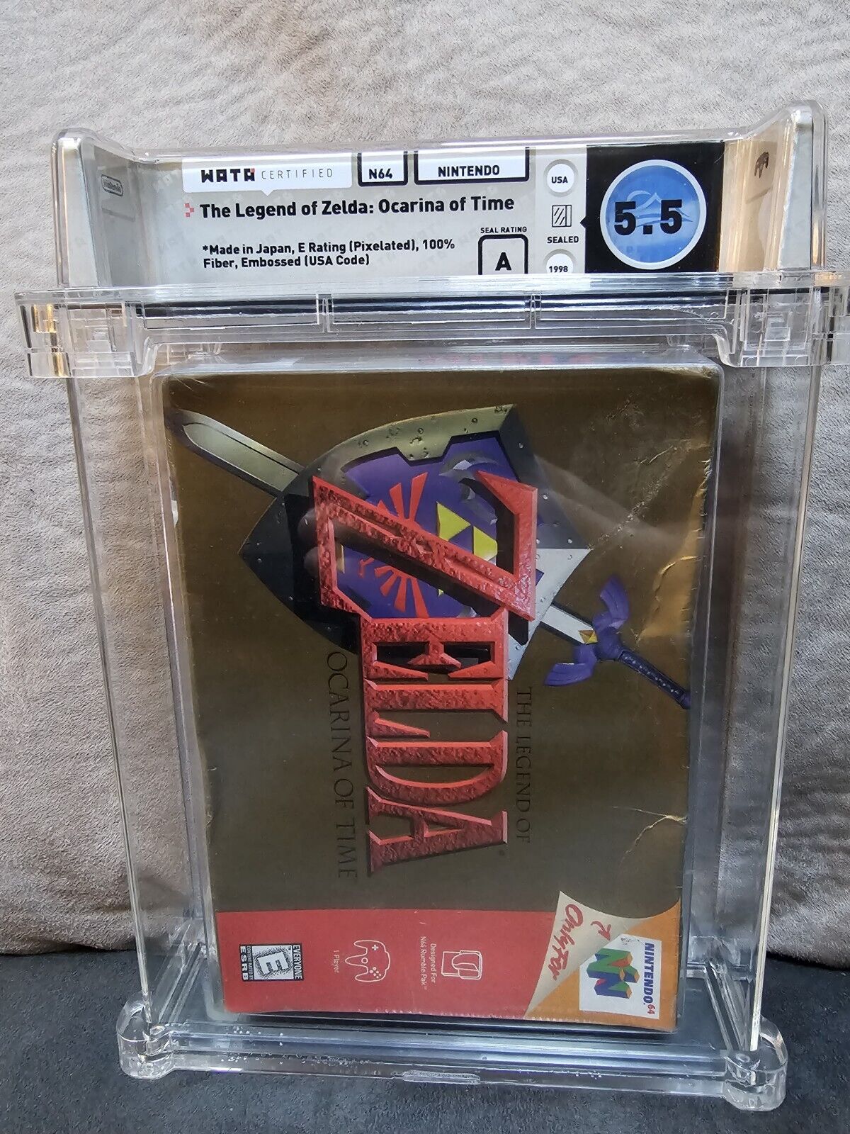 Legend Of Zelda: Ocarina Of Time Graded Copy At $550 And Climbing