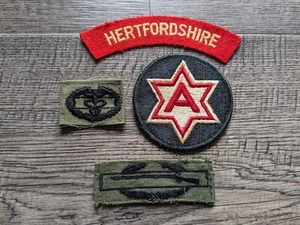 Lot of 4 WWII & Vietnam War Authentic Patches 7th Army Corps WW2 - Picture 1 of 7