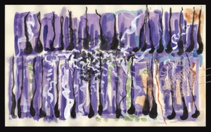 Morgensonne kommt in Windows 2020 C Peterson Abstraktes Aquarell Gemälde - Bild 1 von 11