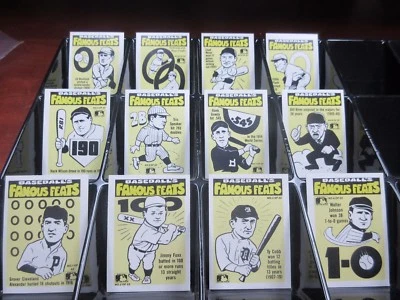 1986 Fleer Famous Feats 22 card baseball set - Image 1 of 3