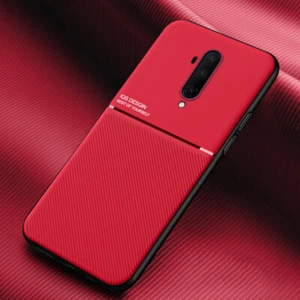 Magnetic Metal Carbon Fiber Leather Slim Case Cover For OnePlus 10T 9RT 8 7T Pro - Picture 1 of 16
