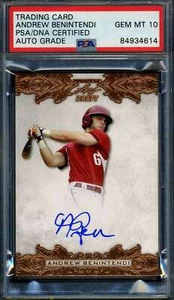 Andrew Benintendi Gem Mint 10 PSA DNA Signed 2015 Leaf Ultimate Draft Rookie - Picture 1 of 1
