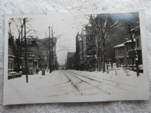 Snowstorm, Market Street Looking North, Wilmington, Delaware Real Photo Postcard - Picture 1 of 2