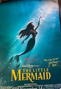 The Little Mermaid DS POSTER Signed Autograph JSA Jodi Benson Christopher Barnes - Picture 1 of 7