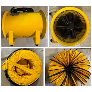 MARINE AIR VENTILATOR BLOWER 12 INCH WITH FLEXIBLE DUCT HOSE 12 INCH 10 METER - Picture 1 of 17