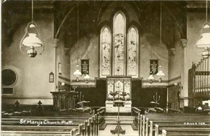 ECHTFOTO POSTKARTE MARIENKIRCHE INT. PLATT (NEAR MAIDSTONE/SEVENOAKS), KENT - Bild 1 von 2