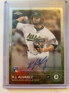 A9403 - 2015 Topps Chrome Rookie Autographs #ARRAZ R.J. Alvarez