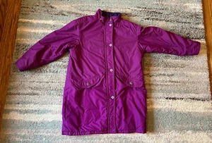 LL Bean Women's Full Zip Jacket Coat Purple vintage Large made in USA - Picture 1 of 10