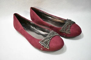 Cloudwalkers Zapatos Mocasines Planos Vino Talla 7 Anchos Para Mujer Nuevos Borgoña    - Imagen 1 de 8