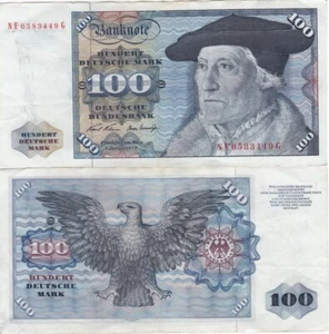 Germany - 100 Mark 1970 P. 34a(2) VF NE6583449G Lemberg-Zp - Picture 1 of 1