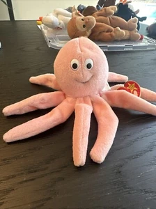 RARE RETIRED ORIGINAL TY BEANIE BABY INKY 1993 1994 PVC PELLETS - Picture 1 of 8