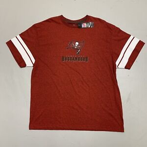 Tampa Bay Buccaneers NFL Majestic Tee shirt size 2XL BNWT RED Cotton Polyester