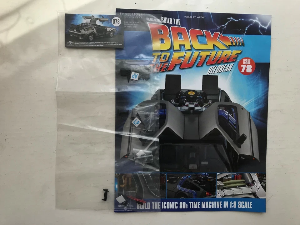 1:8 SCALE EAGLEMOSS BACK TO THE FUTURE BUILD YOUR OWN DELOREAN ISSUE 78 COMPLETE - Image 1 of 1