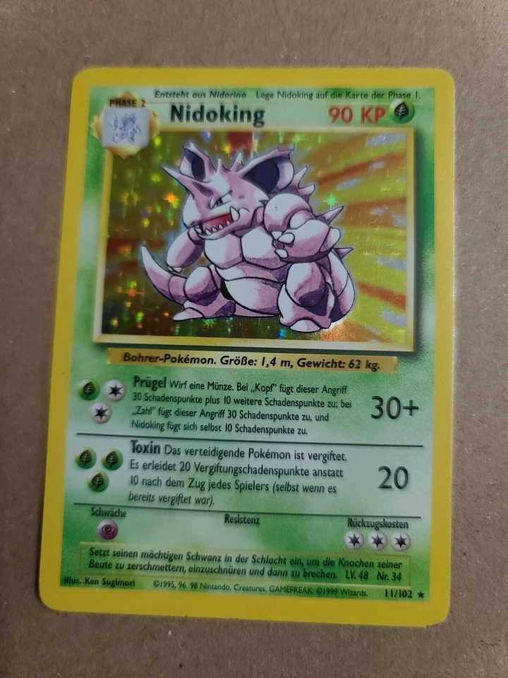 Nidoking 011/102 Base Set Holo