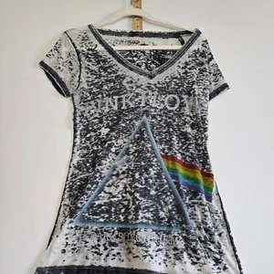 Camiseta De Colección Años 80 Retro Pink Floyd Shell Gris y Blanco L Lado Oscuro de la Luna - Imagen 1 de 5
