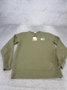 The North Face Sweater Mens Medium Heritage Patch Green NEW - Picture 1 of 8