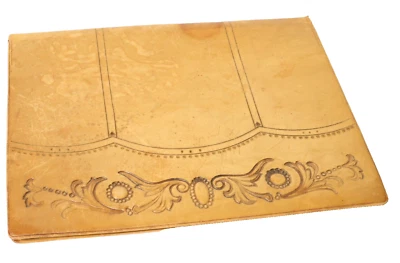 Vecchia Portafoglio IN Pelle Cartellina Portadocumenti ? Documenti Diplomaten - Immagine 1 di 4