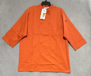 Chef Works Morocco Chef Coat (JLCL-ORA-L) Orange Size Large NEW - Picture 1 of 6