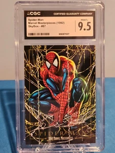 1992 Marvel Masterpieces #87 Spider-Man - CGC 9.5  Pop 5! - Picture 1 of 3
