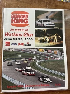 1988 24 Hours Watkins Glen Burger King 40’th Anniversary Edition Car Racing WGI - Picture 1 of 1