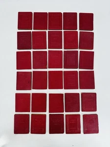 Vintage LITTLE LUXART RED LIBRARY SET OF 30 BOOKS ROBERT K HAAS RARE - Picture 1 of 12