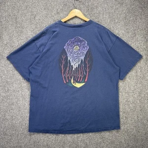 Vintage Nike ACG Shirt Mens XL Navy Spell Out 90s All Conditions Gear Nature Art - Picture 1 of 8