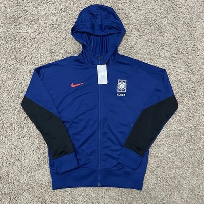 Chaqueta Corea Para Hombre Pequeña Azul Equipo Nacional de Fútbol Nike Strike Con Capucha Cremallera Completa Foto 1 de 4