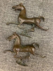 2Pcs WOW Chinese Bronze Hand Made *Horse* Statues - Picture 1 of 6