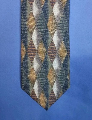 Barbara Blank New York Men's Necktie Multi-Color Geometric, 100% Silk - Image 1 of 4