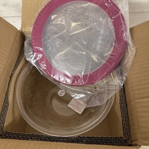 Princess House Wildflower Serving Bowl 3311 New In Box Fast Shipping - Picture 1 of 5