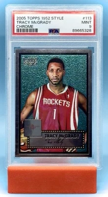 2005 Topps 1952 Style Tracy Mcgrady #113 Chrome /499 PSA 9 - Image 1 of 3