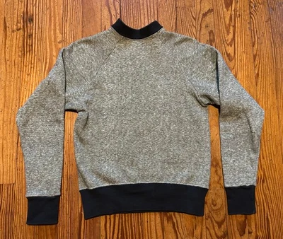 Sudadera Tejida Vintage Años 60 Beatnik Moda Jersey Tejido Gris Jaspeado Amarillo Sm Foto 1 de 4