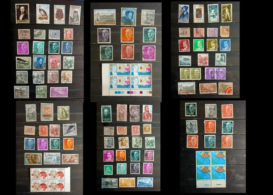 A Stamp Collection From Spain - Free Shipping Worldwide - Image 1 of 4