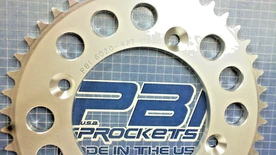 PIÑÓN TRASERO SUZUKI RM80 YZ65 RECAMBIO PBI 46 DIENTES ALUMINIO 6020-46 AHRMA Foto 1 de 4