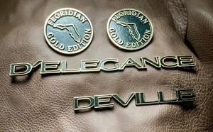 Cadillac Polo Green Florida Gold Edition Emblems - Bild 1 von 7