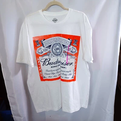Budwiser T Shirt Size XXL 2011 Anheiser Bush Athletic Fit 100% Cotton Beer Dad - Image 1 of 4