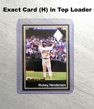 RICKEY HENDERSON 1991 Ballstreet Gold Card #33 _ Exact Card (H) in Top Loader