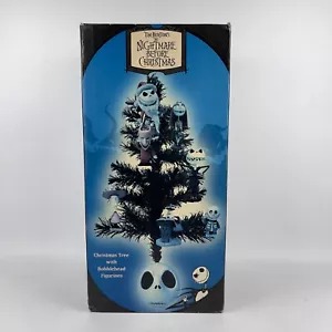 Tim Butons The Nightmare Before Christmas Christmas Tree with Bobblehead Figures - Picture 1 of 6