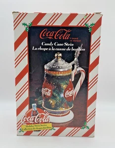 Vtg Coca-Cola 1998 Candy Cane Stein Holiday Series Coke New Original Box Limited - Picture 1 of 11