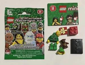 LEGO 71002 Minifiguras Serie 11 #7 Holiday Elf con Envoltura + Lista de Verificación 2013 ¡NUEVO! - Imagen 1 de 1