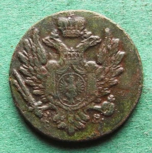 Coin Poland Russian 1 Grosz 1817 Very Nice Rare nswleipzig - Picture 1 of 2