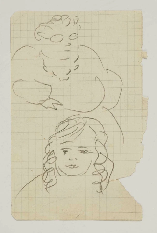 Pablo Picasso (1881-1973) Retrato de Maya Maia y su abuela lápiz sobre papel Foto 1 de 4