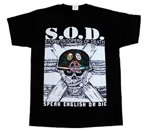 S-5XL S.O.D. SOD STORMTROOPERS OF DEATH SOD Short -Long sleeve new black T-SHIRT - Picture 1 of 3