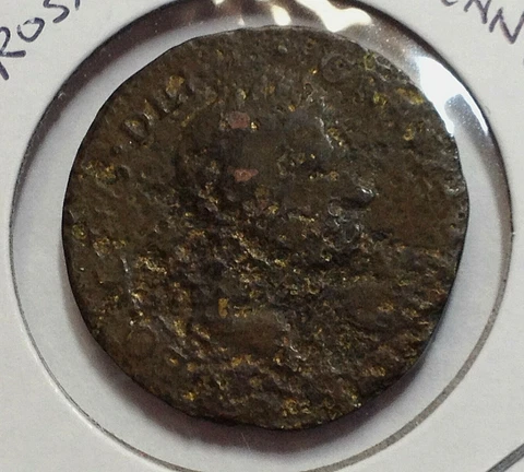 1722 ROSA AMERICANA PENNY COLONIAL COPPER RARE COIN Cover