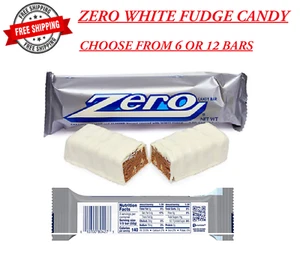 ZERO White Fudge, Caramel Peanut & Almond Nougat, 1.85-Oz. (Choose 6 Or 12 Bars) - Picture 1 of 6