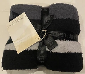 NWT Barefoot Dreams CozyChic™ Throw Blanket (Black/Slate Blue/Ocean) - Picture 1 of 2