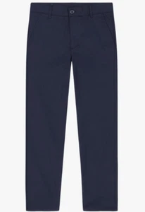 NEW Nautica Boys School Uniform Twill Khaki Pants Blue Size 8 Regular - Picture 1 of 2