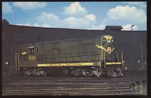 Postal de tren locomotora diésel locomotora ferroviaria canadiense #1624 CR-12d - Imagen 1 de 2
