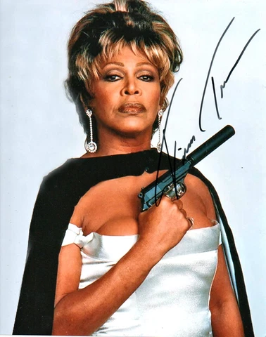 Hand Signed Original Tina Turner Goldeneye James Bond 10x8 Photo Autograph Coa Cover